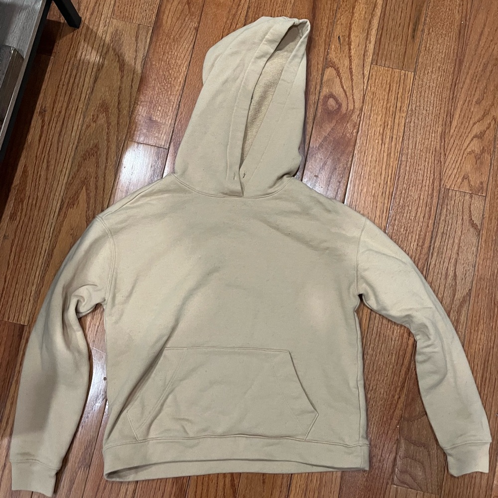 Women's Madewell Light Yellow Hoodie Sweatshirt XXS